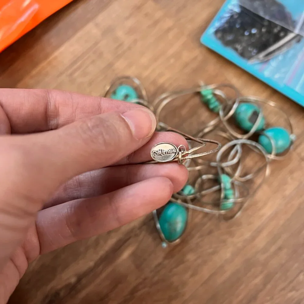 Bead Jewelry Making Craft Lot- Stone, Glass, Metal, Plastic, Turquoise Necklace